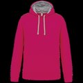 Sudadera clásica con capucha y bolsillo Fuchsia / Fine Grey XXL