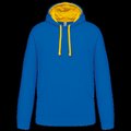Sudadera clásica con capucha y bolsillo Light Royal Blue / Yellow XS