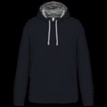 Sudadera clásica con capucha y bolsillo Navy / Fine Grey 3XL
