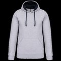 Sudadera clásica con capucha y bolsillo Oxford Grey / Navy L