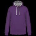 Sudadera clásica con capucha y bolsillo Purple / Oxford Grey XXL
