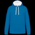 Sudadera clásica con capucha y bolsillo Tropical Blue / White Xxl