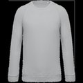 Sudadera colores lisos de algodón Snow Grey S