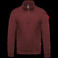 Sudadera Cremallera Algodón Wine XXL