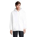 Sudadera con Cremallera y Capucha Blanco XS