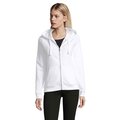 Sudadera con Cremallera y Capucha Mujer 280gr Blanco Xxl