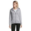 Sudadera con Cremallera y Capucha Mujer 280gr Gris Melange 2 L