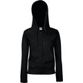 Sudadera cremallera y capucha mujer Black XL