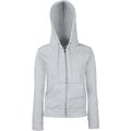 Sudadera cremallera y capucha mujer Heather Grey S