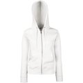 Sudadera cremallera y capucha mujer White Xl