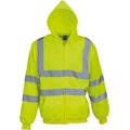 Sudadera de cremallera con tiras reflectantes Hi Vis Yellow M