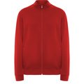Sudadera Cuello Alto con Cremallera Rojo M