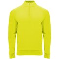 Sudadera cuello con media cremallera Amarillo Fluor 8