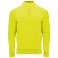 Sudadera cuello con media cremallera Amarillo Fluor M