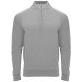 Sudadera cuello con media cremallera Gris 4