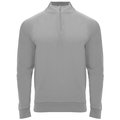 Sudadera cuello con media cremallera Gris L