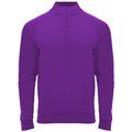 Sudadera cuello con media cremallera Morado 16