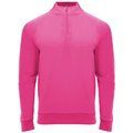 Sudadera cuello con media cremallera Rosa Fluor 4