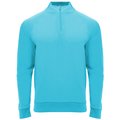 Sudadera cuello con media cremallera Turquesa Fluor 4
