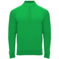 Sudadera cuello con media cremallera VERDE HELECHO XL