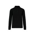 Sudadera cuello polo Black M