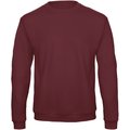 Sudadera cuello redondo unisex Burgundy M