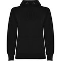 Sudadera Entallada Mujer con Capucha Negro S