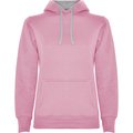 Sudadera Entallada Mujer con Capucha ROSA CLARO/GRIS VIGORE L