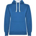 Sudadera Entallada Mujer con Capucha ROYAL/BLANCO S