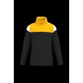 Sudadera infantil 1/4 cremallera Black / Sporty Yellow 6/8 Ans