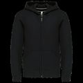 Sudadera infantil con cremallera y capucha Black 6/8 Ans
