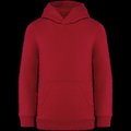 Sudadera infantil sin cremallera y con capucha Hibiscus Red 8/10 Ans