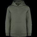Sudadera infantil sin cremallera y con capucha Organic Khaki 12/14 ans