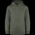 Sudadera infantil sin cremallera y con capucha Organic Khaki 6/8 Ans