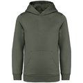 Sudadera infantil sin cremallera y con capucha Organic Khaki 8/10 ans