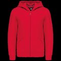 Sudadera infantil con cremallera y capucha Red 10/12 ans