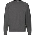 Sudadera manga raglán Dark Heather Grey XL