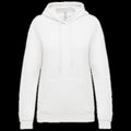Sudadera de mujer con capucha y bolsillos White L