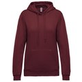 Sudadera de mujer con capucha y bolsillos Wine M