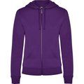 Sudadera de mujer con capucha forrada Púrpura L