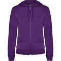 Sudadera de mujer con capucha forrada Púrpura M