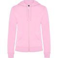 Sudadera de mujer con capucha forrada Rosa Claro 2XL