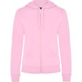 Sudadera de mujer con capucha forrada Rosa Claro 3Xl