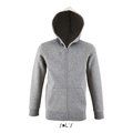 Sudadera Niño con Capucha 260g Gris Melange 2 10 Años