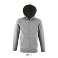Sudadera Niño con Capucha 260g Gris Melange 2 12 Años