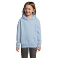 Sudadera Niño Capucha 280g Azul Cielo L