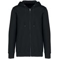Sudadera organic con cremallera y capucha Washed black XXS