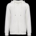 Sudadera organic con cremallera y capucha Washed Ivory XS