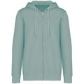Sudadera organic con cremallera y capucha Washed Jade Green M