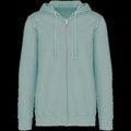 Sudadera organic con cremallera y capucha Washed Jade Green XXL